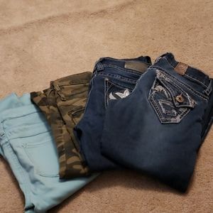 4 pairs of size 0 pants